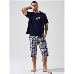 Мужской комплект "Рестарт" (бриджи) 2449-К / Синий