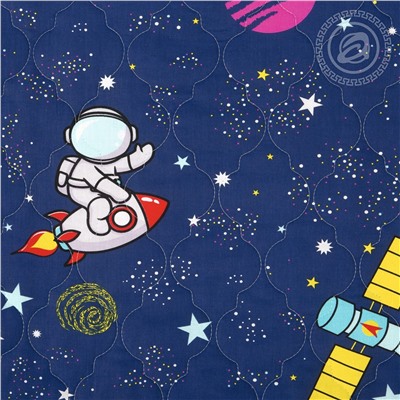Покрывало стеганое из поплина Космический десант Арт Дизайн
