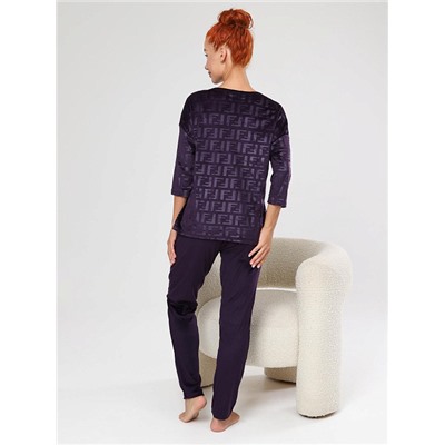 Костюм Вениса жаккард сливовый ИвК