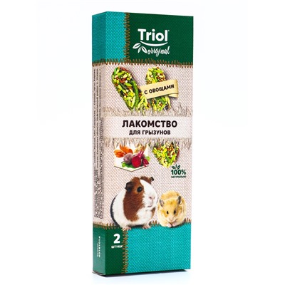 Лакомство "Triol" для грызунов с овощами, 2 шт, 50г