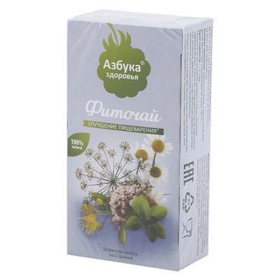 Фиточай Азбука Здоровья Улучшение пищеварения 20 шт