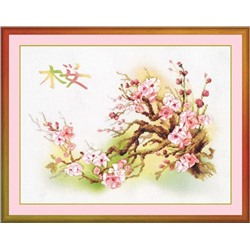 Набор для вышивания Риолис Рт-0029 Ветка сакуры, 30*40 см
