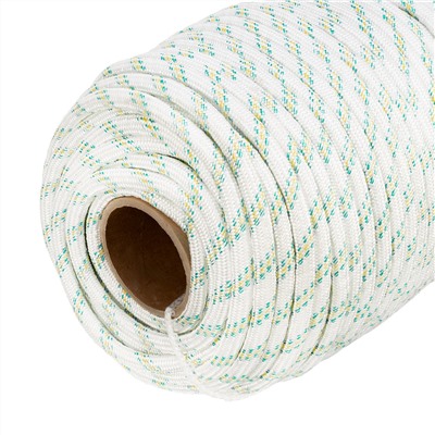 Фал плетеный капроновый с сердечником, 12 мм, L 100 м, 24-прядный, Сибртех