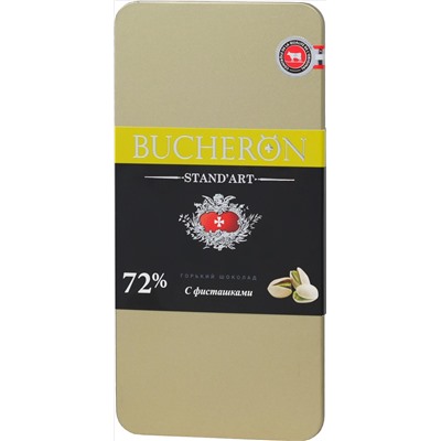 BUCHERON. Standart. Горький с фисташками 100 гр. жест.банка