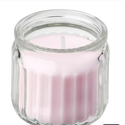 LUGNARE Свеча ароматическая Жасмин+ Роза Duftkerze im Glas, Jasmin/rosa, 12 Std.