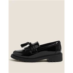 Kids' Leather Slip-on School Shoes (13 Small - 7 Large)