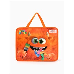 Папка с ручками пластик А4, 75 мм, 330×260, Буки Бяки