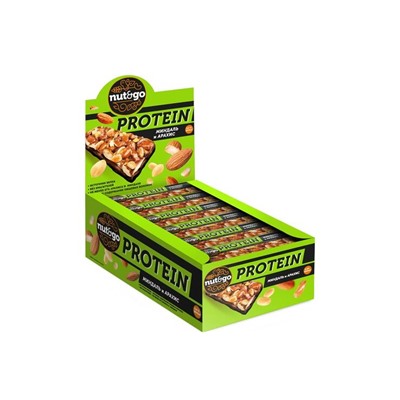 «Nut&Go», батончик Protein миндаль и арахис, 36 г (упаковка 18 шт)
