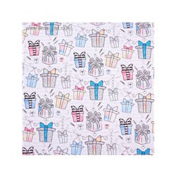 Бумага упаковочная глянцевая «Подарочки», 70×100 см
