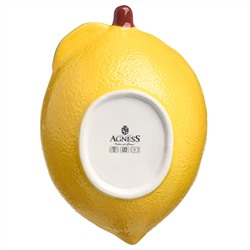 БЛЮДО ДЛЯ ЗАПЕКАНИЯ "ЛИМОН", 550 МЛ, 22*15 СМ. ВЫСОТА=6 СМ