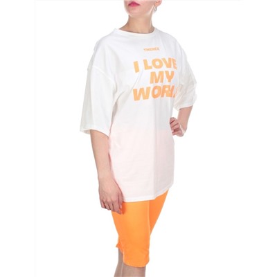 KD-867 ORANGE Костюм-двойка женский 7986 TREND