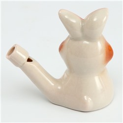 Свистулька керамическая «Зайчик» 3,5 × 7 × 6,5 см