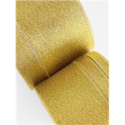 Набор парчовых лент, 5 шт., размер лент: 6/10/20/40/50 мм, 23±1 м, цвет золотой