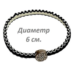 Резинка для волос эластичная (жгут волна с украшением) Арт 66 тип 1