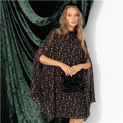 Платье с акцентными рукавами, Стильная эйфория