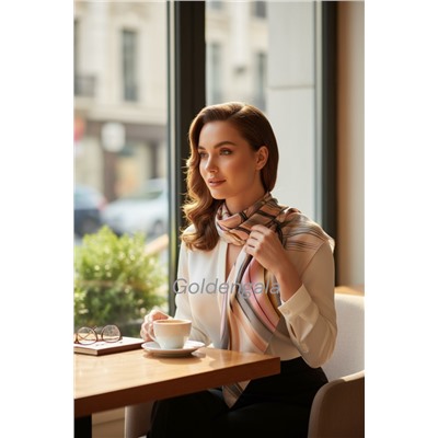 Платок шелковый "Абстракция" Арт 9788/6