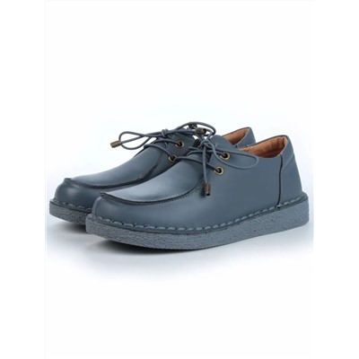 01-D7583-3 BLUE Ботинки демисезонные женские (натуральная кожа)