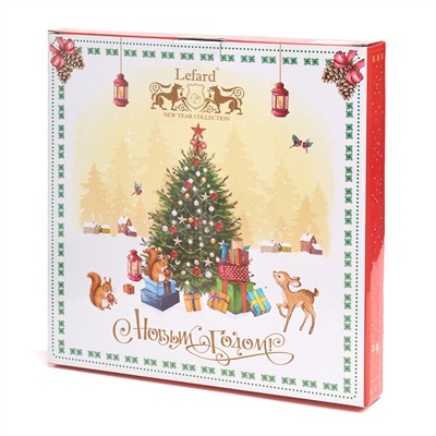 НАБОР ТАРЕЛОК ОБЕДЕННЫХ LEFARD "ЕЛКА" 2 ШТ. 27 СМ (КОР=9НАБ.)