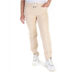 QB-83 BEIGE Брюки спортивные женские (95% хлопок, 5% стрейч) P&S