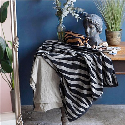 "Missoni-3030" Полотенце махровое 70х140см, плотность 375гр/м2, 100% хлопок, велюр, серый, Bolangde (Китай)