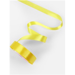 Лента атласная, 20 мм, 23±1 м, жёлтая №15