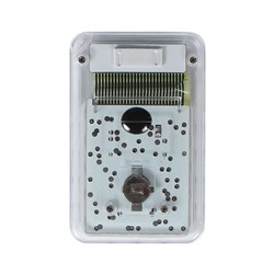 Калькулятор настольный 8-разрядный, KS-005, прозрачный корпус, серые кнопки