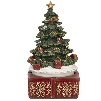 GAEM Фигурка декоративная "Рождество" (мех.завод, муз, движ), L10 W10 H18,5 см