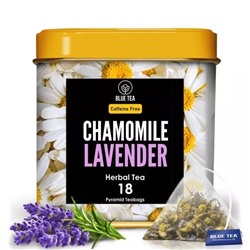 Чай из Ромашки и Лаванды (18 пак, 1,83 г), Chamomile Lavender Herbal Tea, произв. Blue Tea
