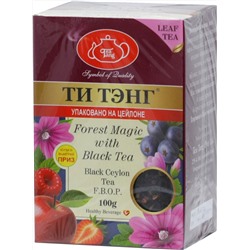 ТИ ТЭНГ. Черный чай. Магия леса 100 гр. карт.упаковка