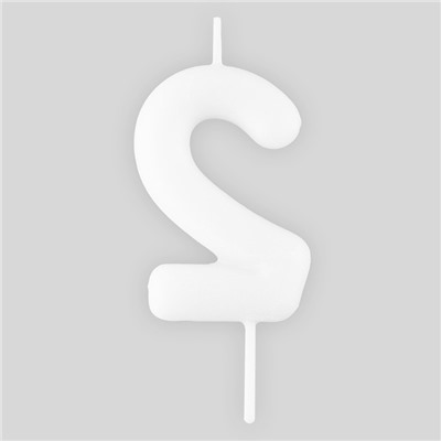 Свеча для торта, цифра «2», светится в темноте, 3,8 х 8 см