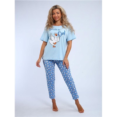 Пижама Веселина голубой ИвК