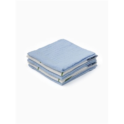 Набор платочков Крошка Я  Cornflowers (вид 1) 20*20 см-5 шт, муслин, 100 % хлопок