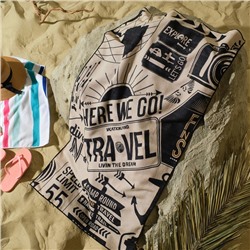 Полотенце пляжное «Этель» Travel, 70×140 см, 250 г/м², 100% п/э