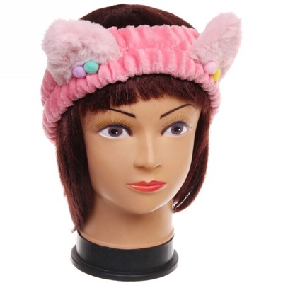 Повязка на голову "Кокетка - Кошечка", микс 6 цветов, 20*6см