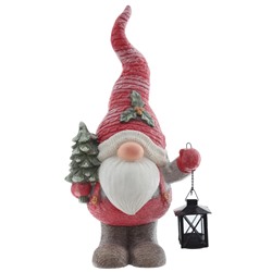 Фигурка декоративная "Гном" (с подсвечником), L27 W17 H51 см, 2в.