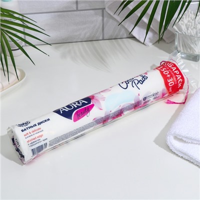 Ватные диски Aura beauty, 180 шт.