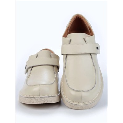 01-D7581-2 BEIGE Ботинки демисезонные женские (натуральная кожа)