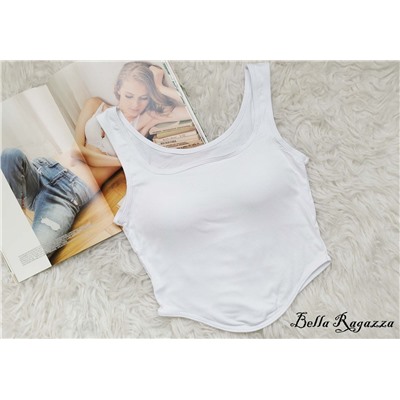 Топ-майка, белый