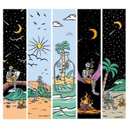 Набор закладок 5 шт 40х190 мм "Веселый Роджер" ЗК50180 Эксмо