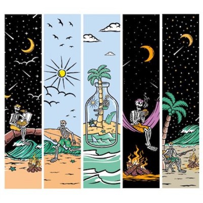 Набор закладок 5 шт 40х190 мм "Веселый Роджер" ЗК50180 Эксмо