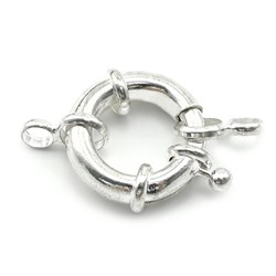 Замок кольцо цв.серебро диаметр 21мм