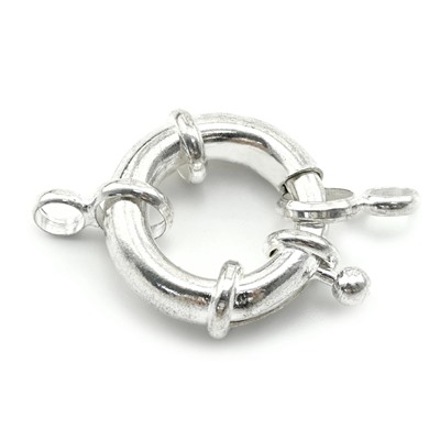 Замок кольцо цв.серебро диаметр 21мм