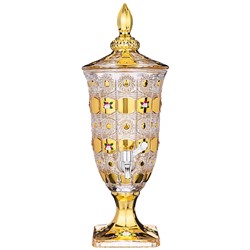 ДИСПЕНСЕР ДЛЯ НАПИТКОВ "ЛИМОНАДНИЦА LEFARD GOLD GLASS" 2Л 16*16*45СМ (КОР=2ШТ.)