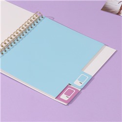 Фотоальбом на спирали 20 листов «Палитра», объёмный элемент и 4 вкладки, 24×24 см