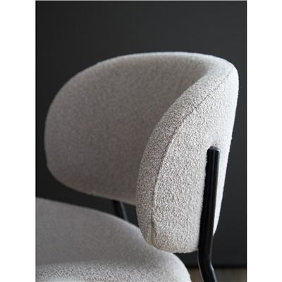 Стул Embrace, букле, серо-бежевый