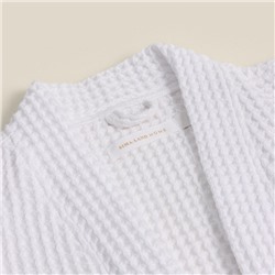 Халат вафельный женский SL HOME: Boho "Блан де Блан", размер L, 100% хлопок, 280 г/м2