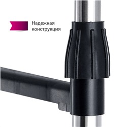 Вешалка для одежды 1450х430х1550мм напольная раздвижная, две перекладины УЮТ-3002