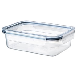 IKEA 365+, Vorratsbehälter mit Deckel, rechteckig/Kunststoff,, 1.0 l