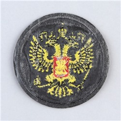 Термонаклейка на одежду «Орёл», диам.6 см