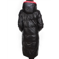 2239 BLACK Пальто женское зимнее AKIDSEFRS (200 гр. холлофайбера)